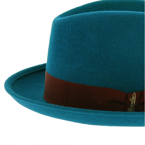 Borsalino Blue Fur Felt Celeste Trilby Hat