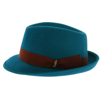 Borsalino Blue Fur Felt Celeste Trilby Hat - Reference: 5847 | Traclet Hat Shop