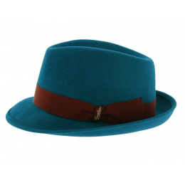 Borsalino Blue Fur Felt Celeste Trilby Hat