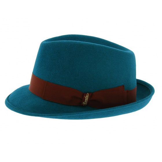 Trilby Celeste blue felt hat - Borsalino