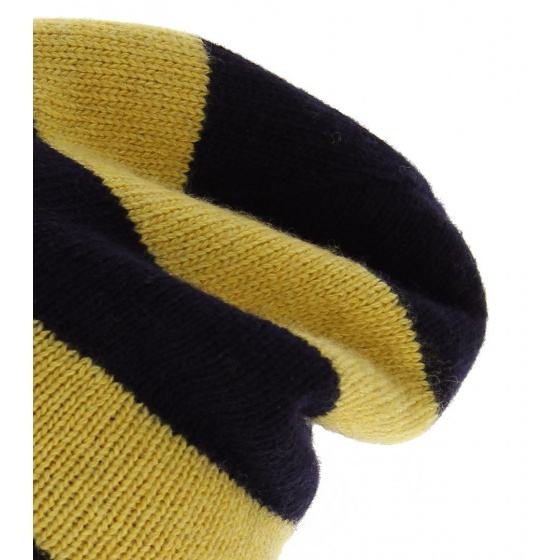 Stetson Ottumba Beanie - Navy and yellow