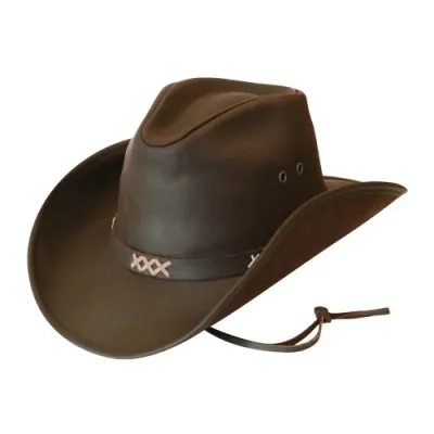 Chapeau western - Pampa Safari cuir Reference : 1587 | Chapellerie Traclet