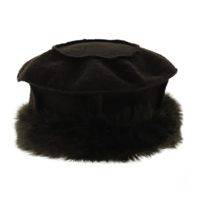 Toque Abondance marron - toque laine bouillie Reference : 5039 | Chapellerie Traclet