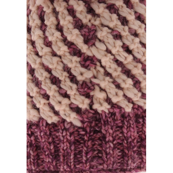 Maissa knit beanie - Rosewood