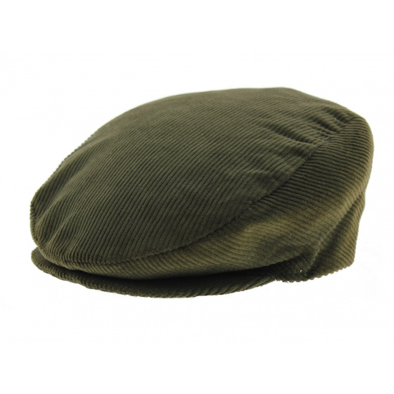 Casquette Plate Velours Kaki Casquette Plate Velours Kaki