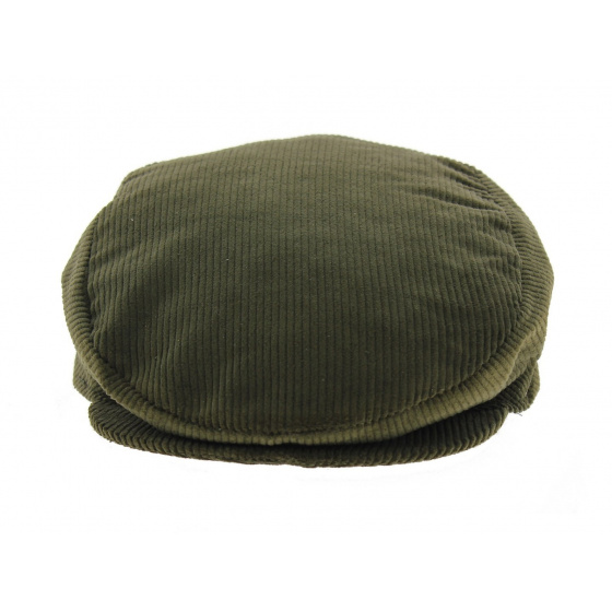 Casquette Plate Velours Kaki Casquette Plate Velours Kaki