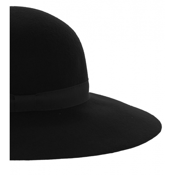 Traclet Wool Wide Brim Hat - Black Lorelei