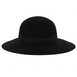 Traclet Wool Wide Brim Hat - Black Lorelei