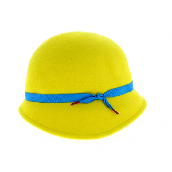 Natalina cloche hat - Yellow