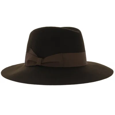Hemera Felt Wide Brim Hat - Brown - Traclet Boutique Reference: 5994 | Traclet Millinery