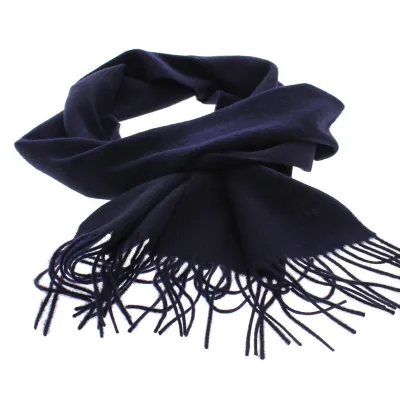 Blue Wool Scarf Made In France - Traclet Reference: 6024 | Chapellerie Traclet