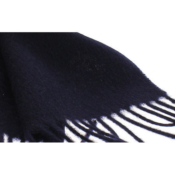 Blue Wool Scarf Made In France - Traclet