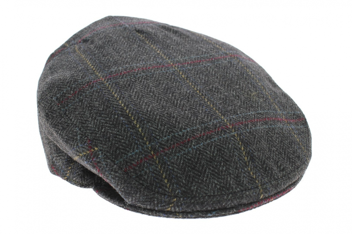 Casquette Plate (Newsboy Cap) Pour Homme - Laine Mélangée à Motif Pied-de-poule - Style Vintage Anglais - Taille Ajustée