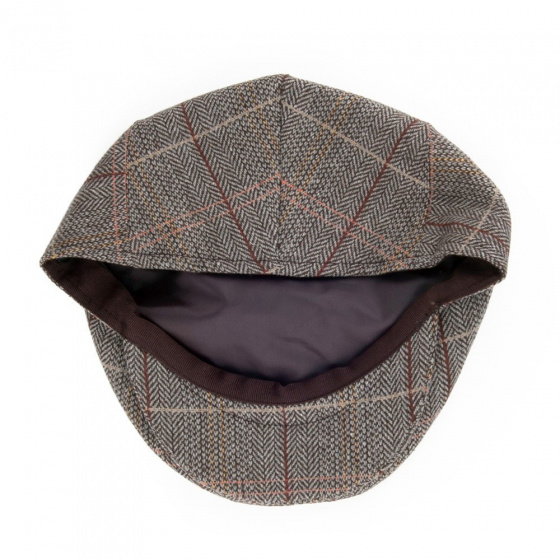 Somerset Brown Wool Flat Cap - Jaxon