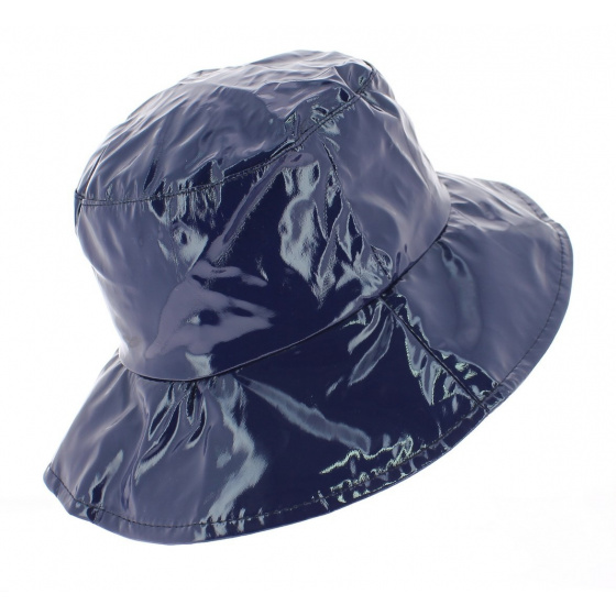 Blue rain hat