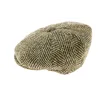 Casquette 8 cotes irlandaise Vert / Beige Reference : 6130 | Chapellerie Traclet