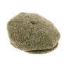 Casquette 8 cotes irlandaise Vert / Beige Reference : 6130 | Chapellerie Traclet