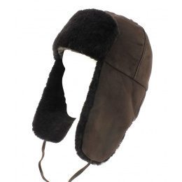 Moscow real fur ushanka - Gena chocolate brown