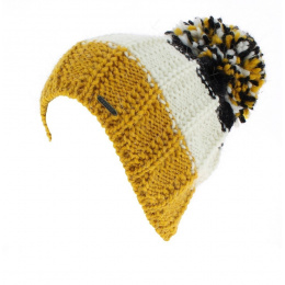Tricolor Pompon Cap - Wegener
