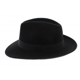 Fedora Hat Felt Wool Black Waterproof - Traclet