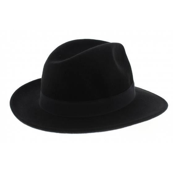 arrière chapeau feutre laine noir arrière chapeau feutre laine noir