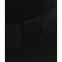 grosgrain black felt hat