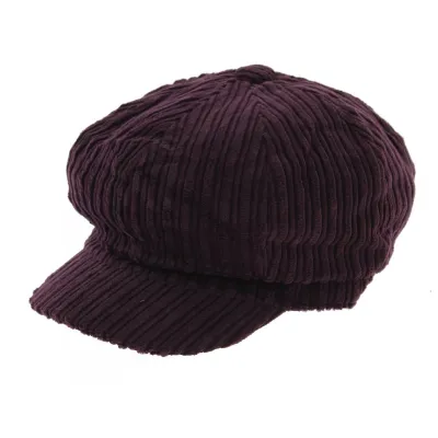 Casquette gavroche velours - Violine - Boutique Traclet Reference : 6195 | Chapellerie Traclet