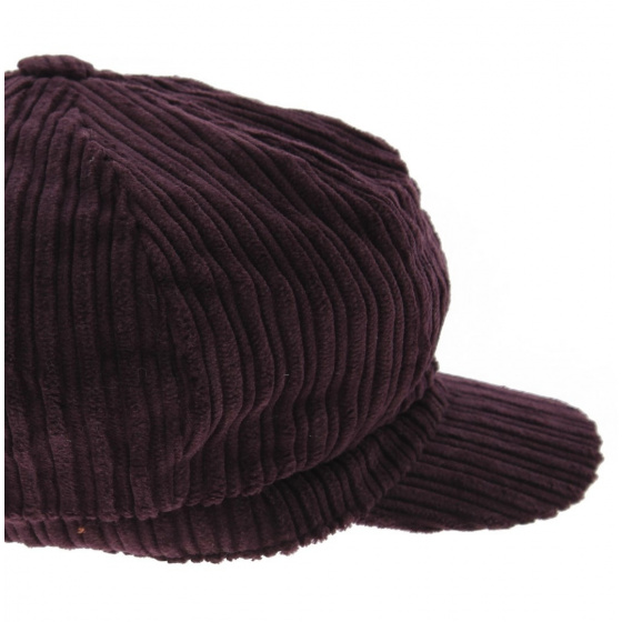Velvet newsboy cap - Violet