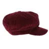 Burgundy Velvet Newsboy Cap - Traclet Reference: 6196 | Traclet Hat Shop