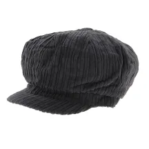 Grey Velvet Newsboy Cap - Traclet Reference: 6197 | Traclet Hat Shop