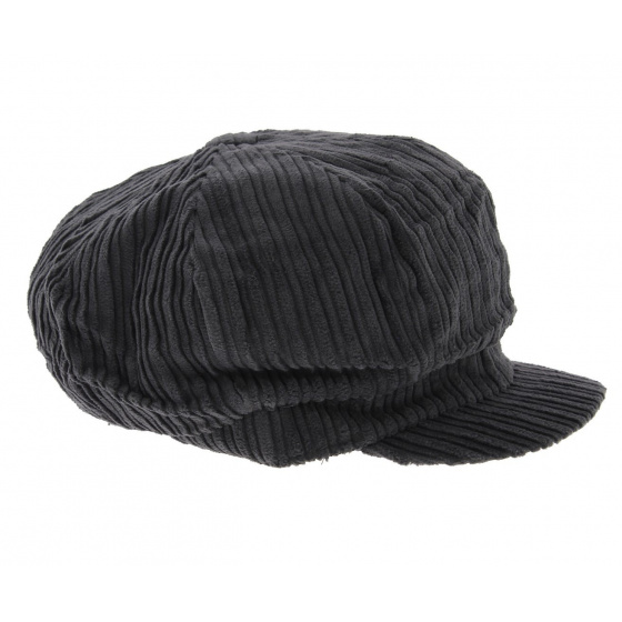Casquette Gavroche Velours Gris - Traclet