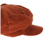 Casquette gavroche velours Rouille - Traclet