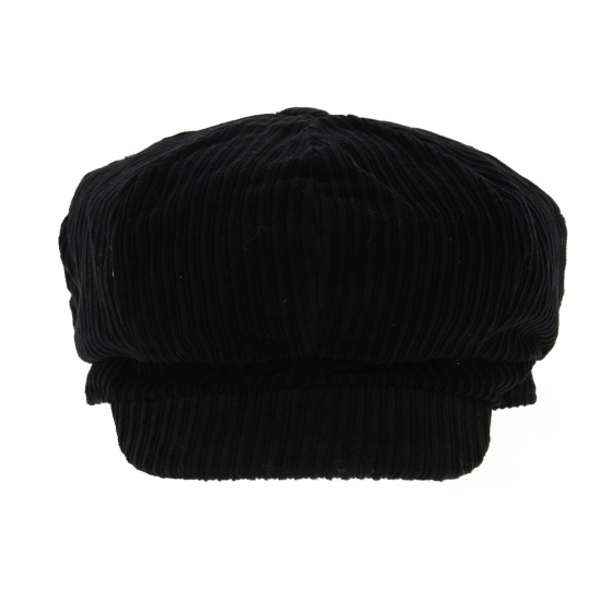Black Velvet Newsboy Cap - Traclet