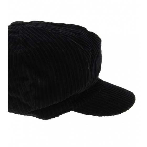 Black Velvet Newsboy Cap - Traclet