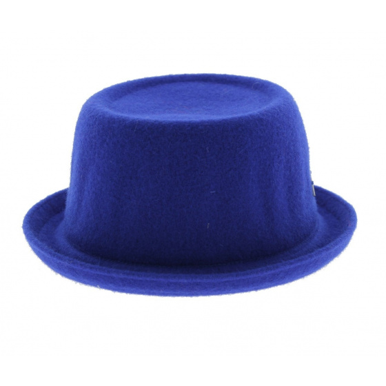 Chapeau PorkPie Wool Mowbray Bleu - Kangol Chapeau PorkPie Wool Mowbray Bleu - Kangol