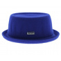 PorkPie Wool Mowbray Blue Hat - Kangol