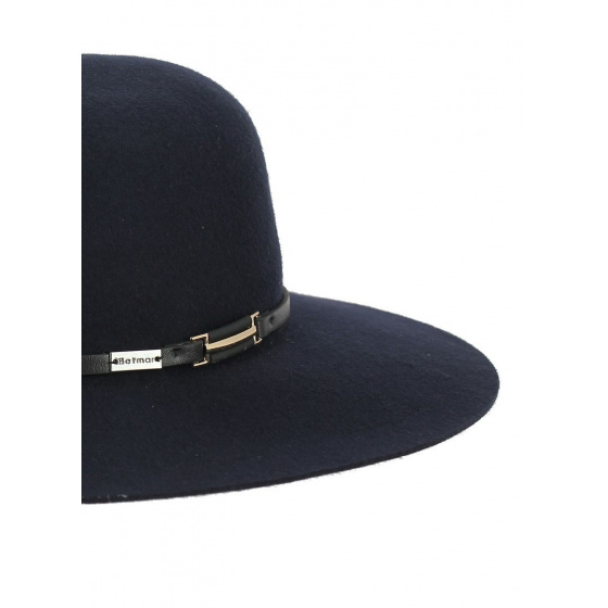 Joan Wide-Brimmed Hat Midnight Blue - Betmar