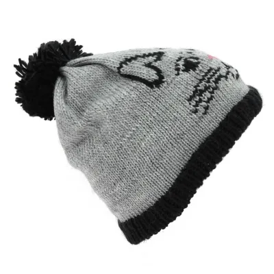 The Whiskers Gray Beanie - Coal - Traclet Boutique Reference: 6300 | Traclet Hat Shop