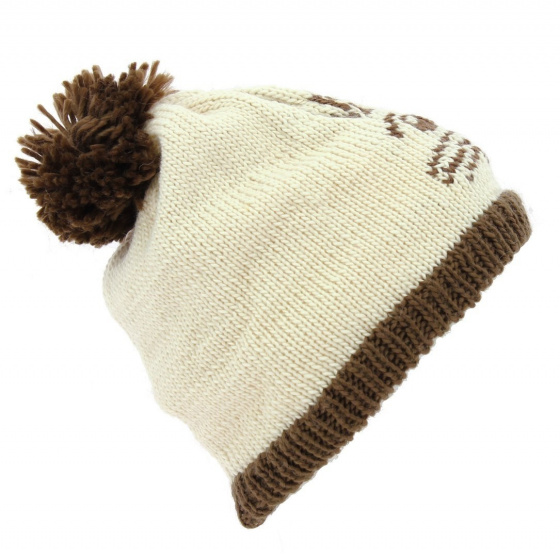 The Whiskers Cream Beanie - Coal