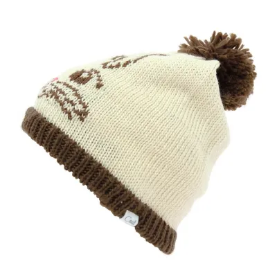 Bonnet The Whiskers Crème - Coal - Boutique Traclet Reference : 6301 | Chapellerie Traclet