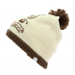 The Whiskers Cream Beanie - Coal