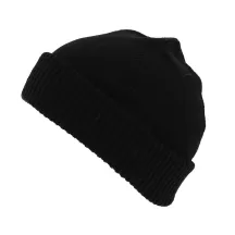 Cousteau wool beanie made in France - Black - Traclet Shop Reference: 6325 | Traclet Hat Shop