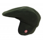 Olive Sestrieres flat cap - Windstopper