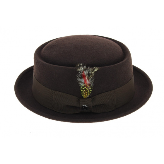 Chapeau Pork Pie Walworth Marron - Jaxon