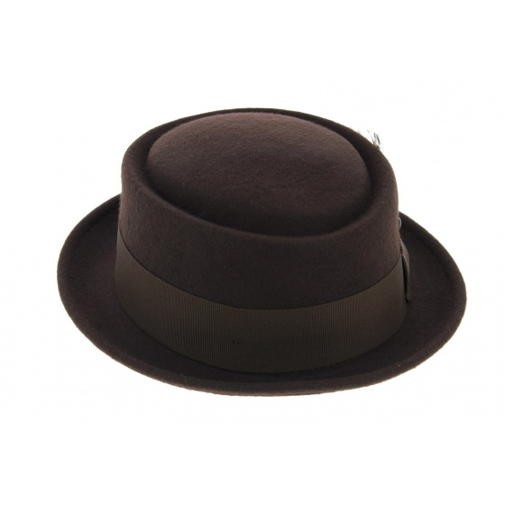 Brown Walworth Pork Pie Hat - Jaxon Brown Walworth Pork Pie Hat - Jaxon