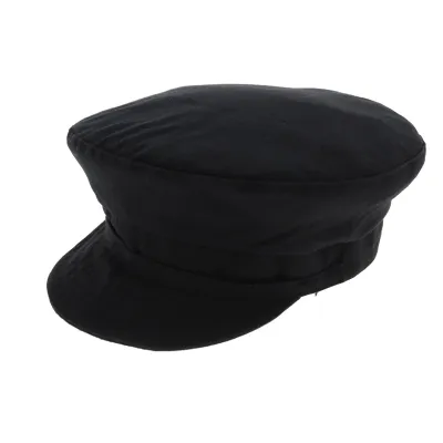 Black engineer cap Reference: 446 | Traclet Hatters