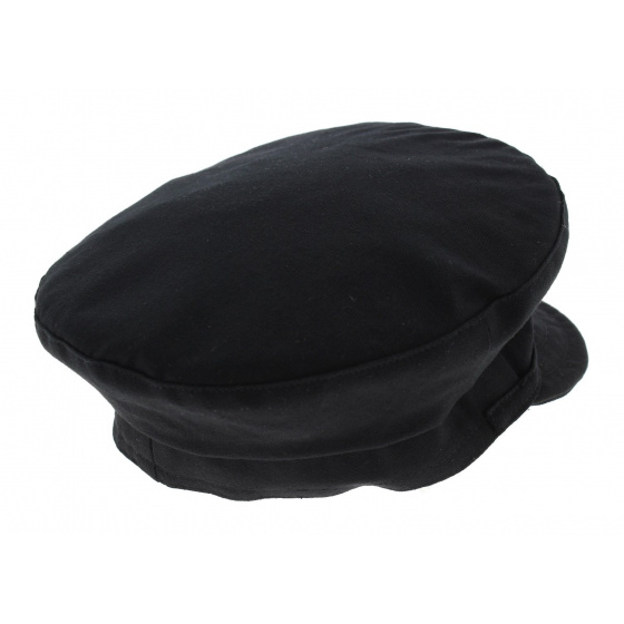 Black Cotton Engineer Cap - TRACLET Black Cotton Engineer Cap - TRACLET
