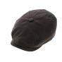 Brown kid leather Hatteras cap - Stetson