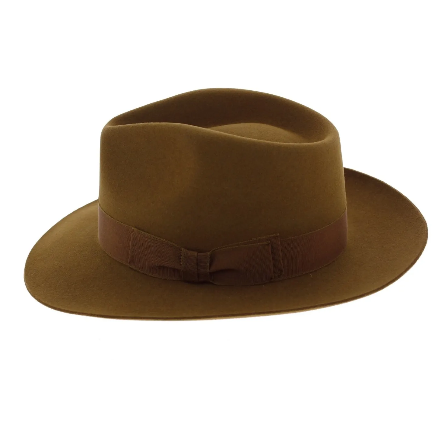 Camel Rabbit Fur Felt Fedora Hat - Traclet Reference: 6389 | Traclet Hatmakers