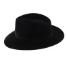 Chapeau Fédora Feutre poil de lapin Noir - Traclet Reference : 6390 | Chapellerie Traclet